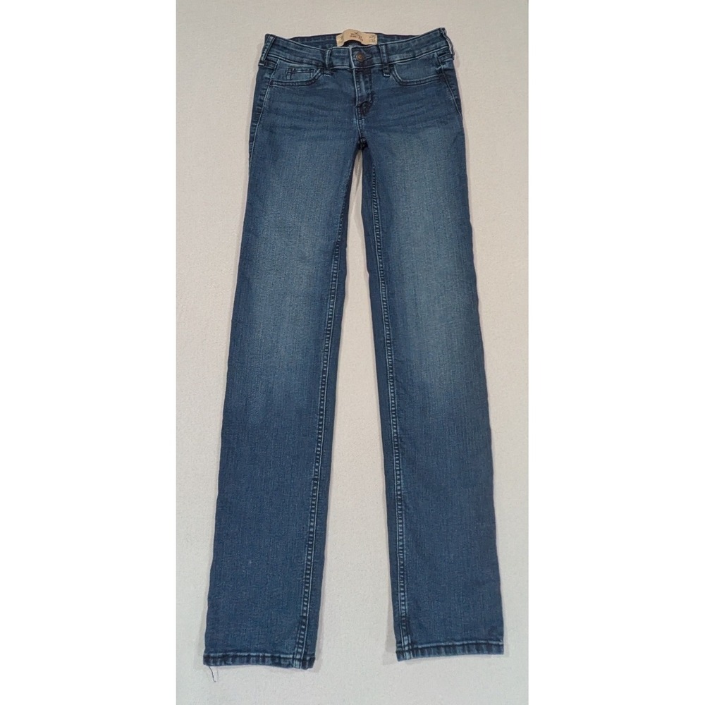 Hollister Skinny Jeans Womens 1R W25 L32 Blue Excellent Low Rise Stretch Casual